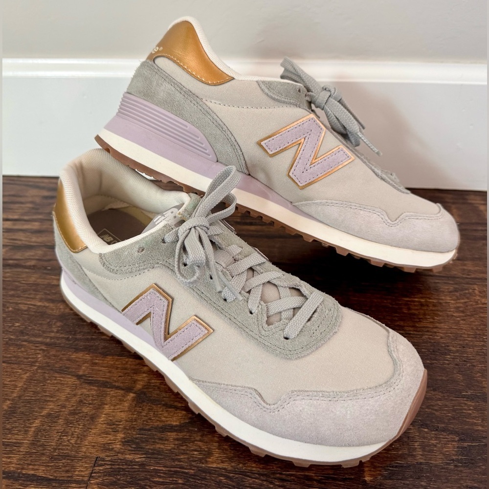 New Women's 515 New Balance Gray, Rose Gold, Light Purple Shoes Sneakers - US 11